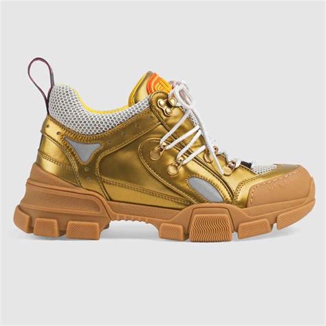 gold Gucci sneakers men's